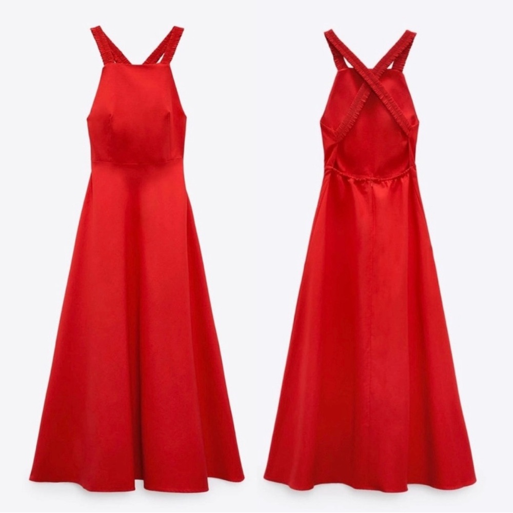 Zara Vibrant Red Dress